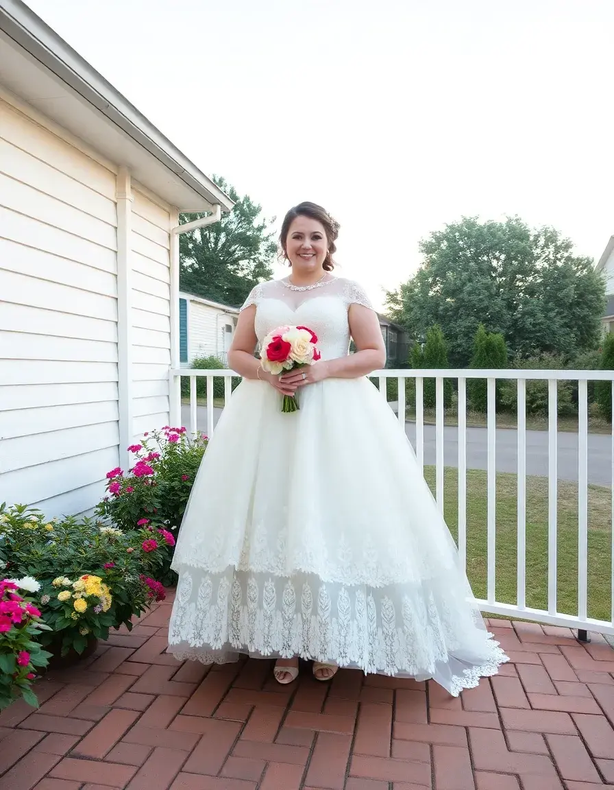 Robe de mariée grande taille style vintage rétro