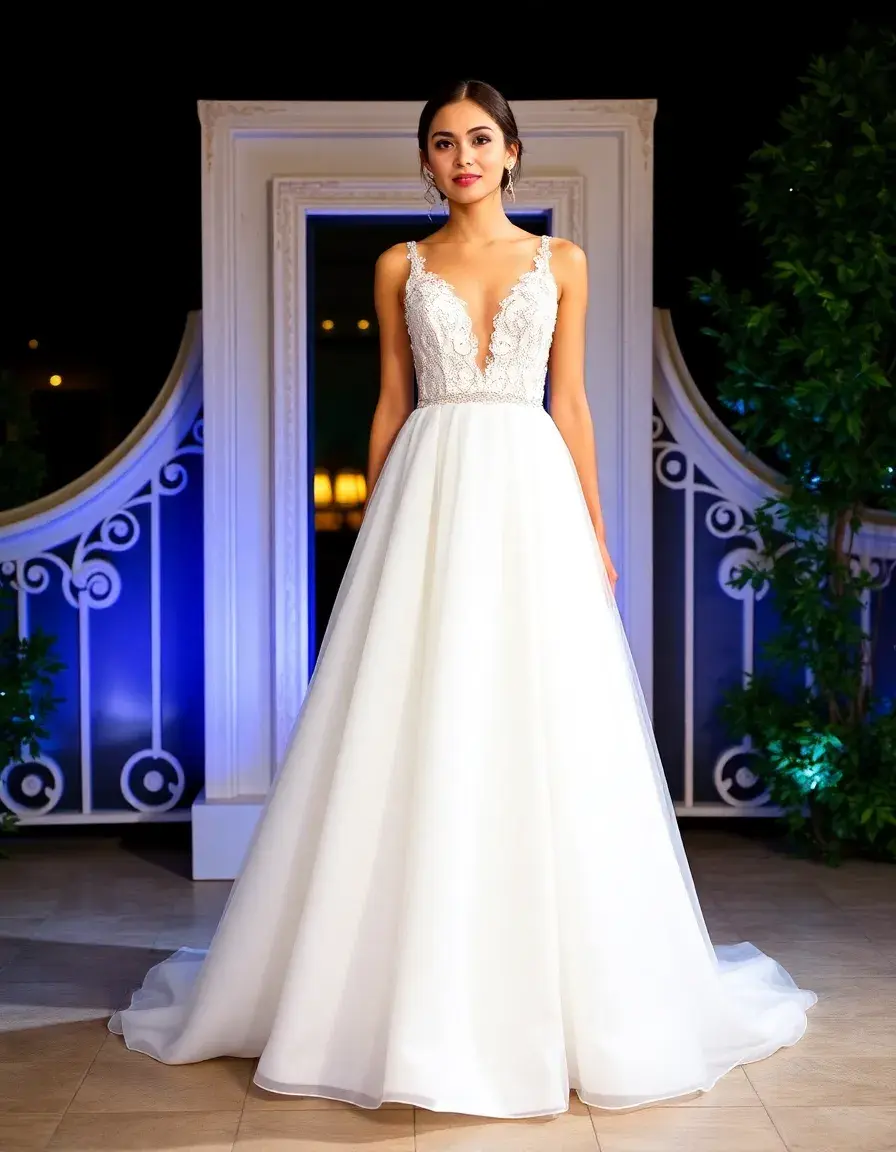 Robe de soiree chic blanche immaculée