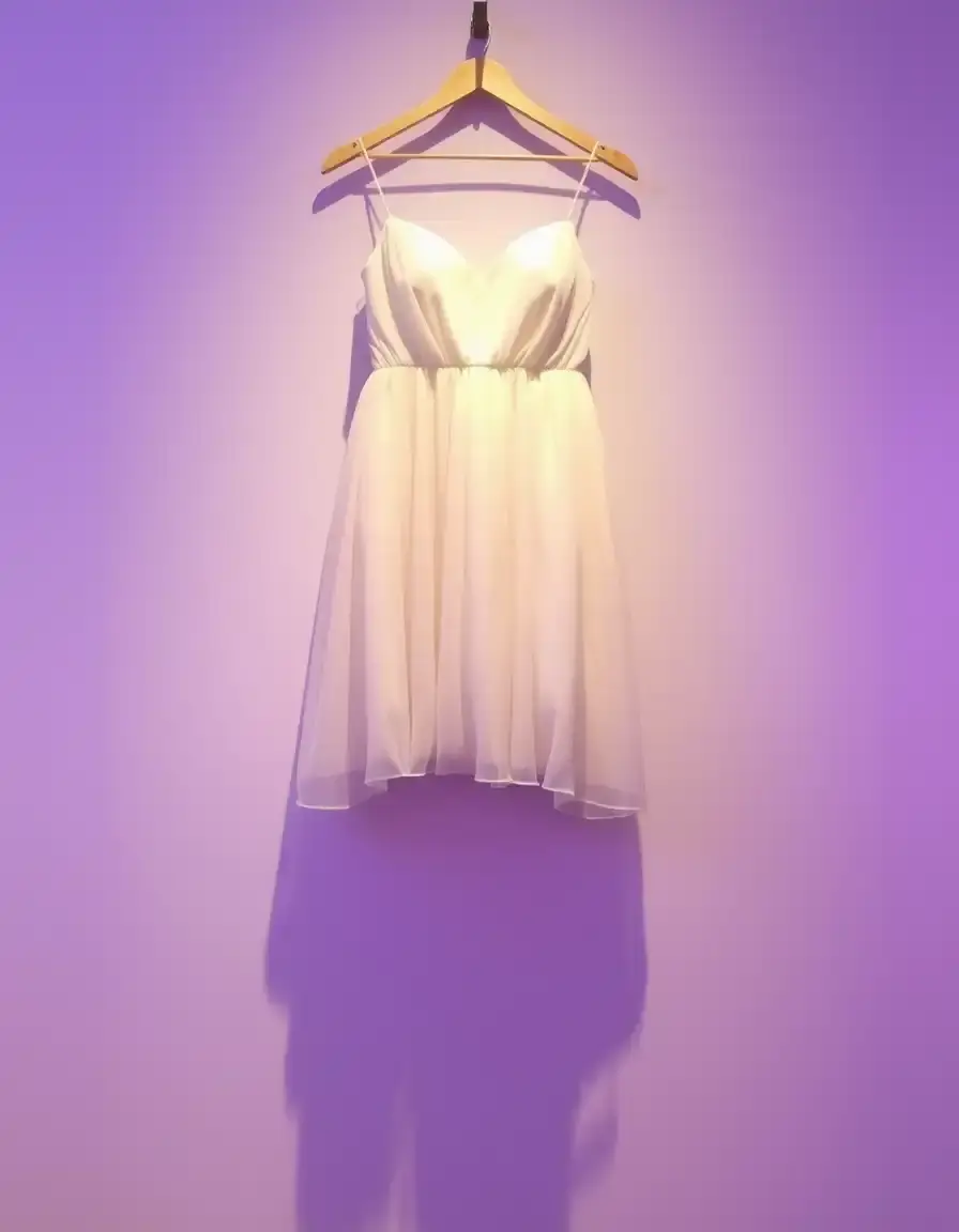 Robe de soirée courte en mousseline chiffon