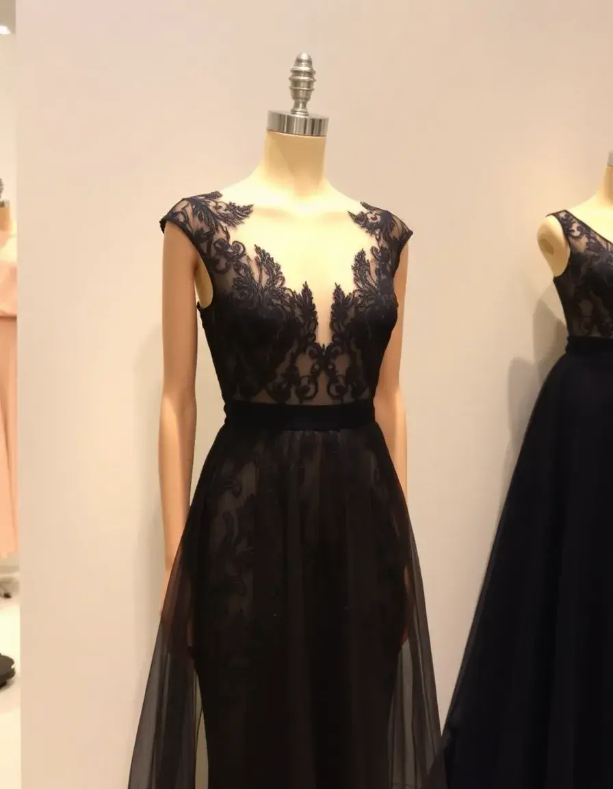Store Lace Evening Gown