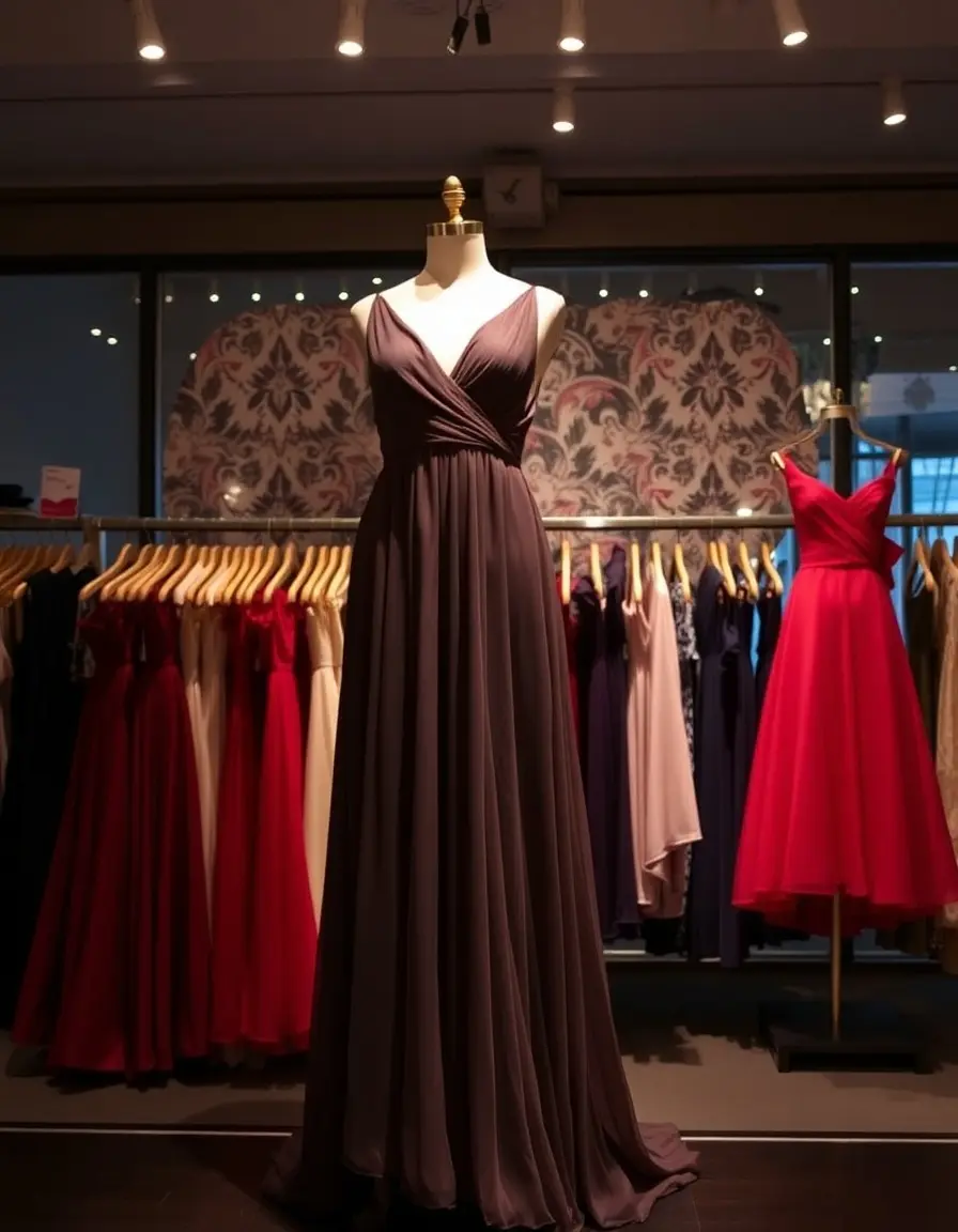 Store Chiffon Evening Dress