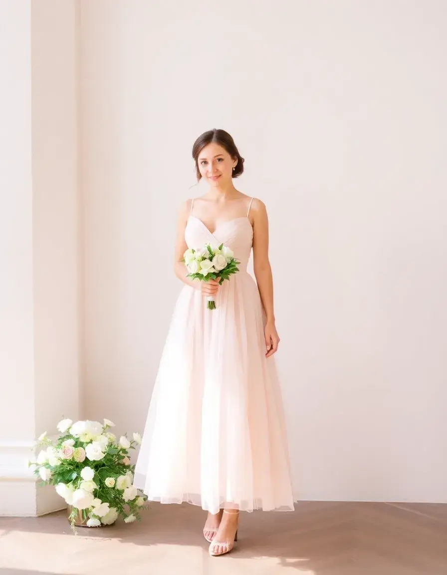 Pastel Bridesmaid Dress