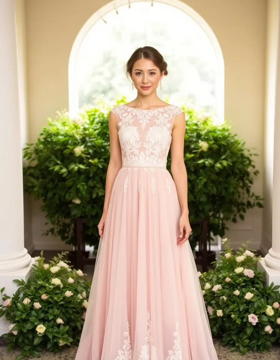 Lace Bridesmaid Gown
