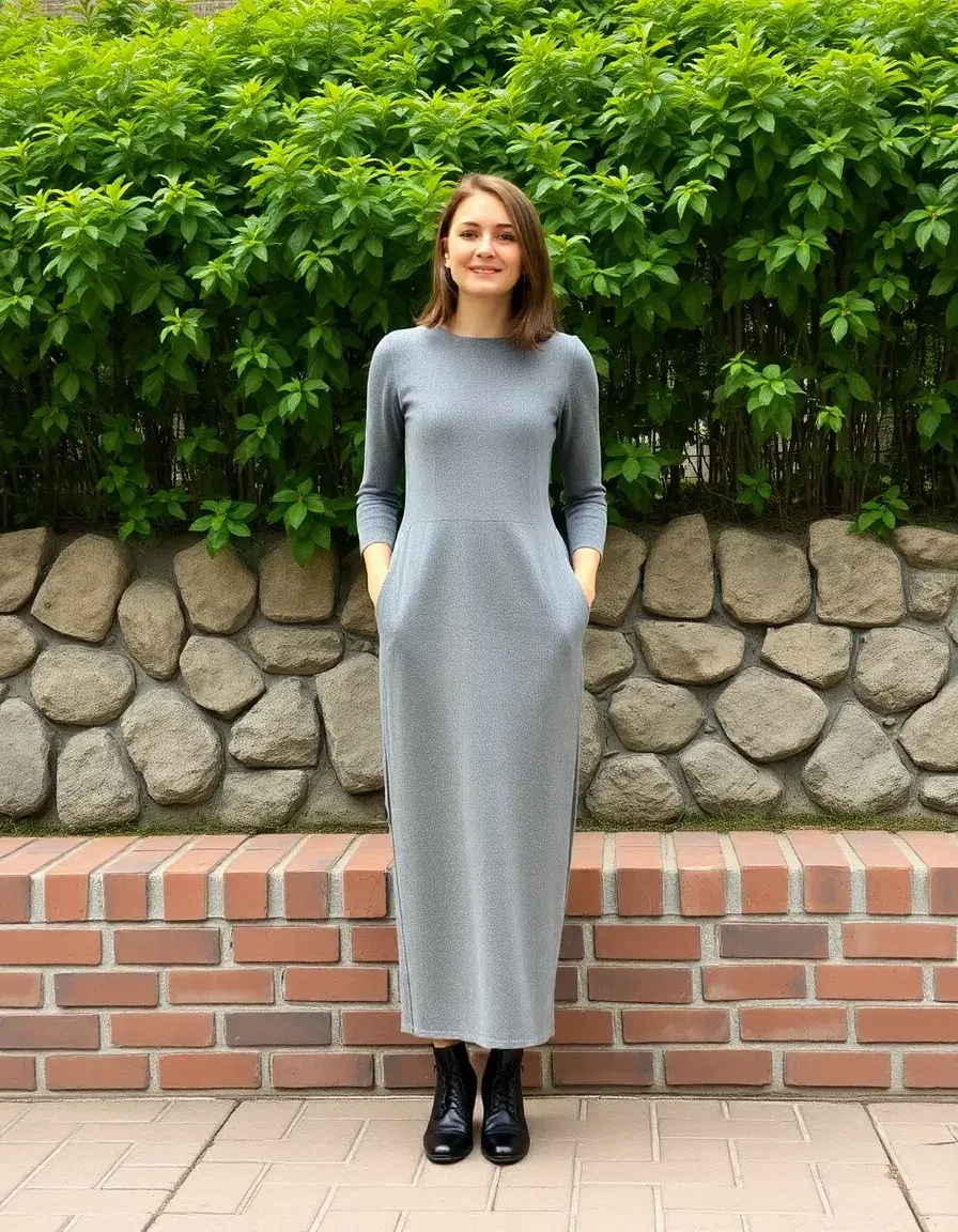 Wool Straight Dress