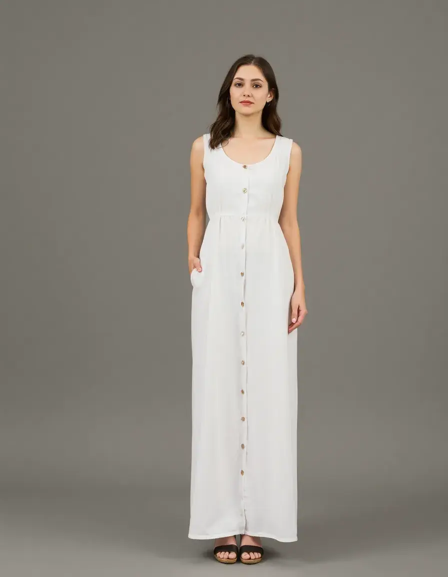 Cotton Straight Dress
