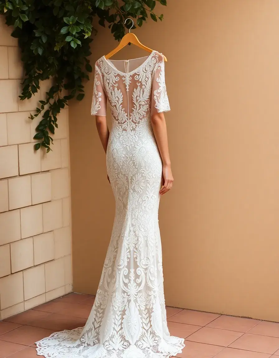 Robe du soir mariage en dentelle