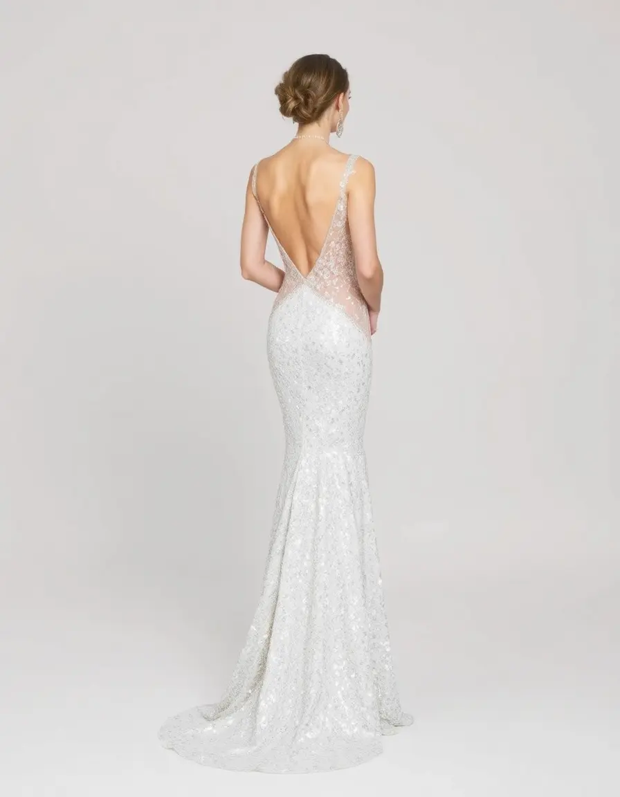 Robe à paillettes pour mariage