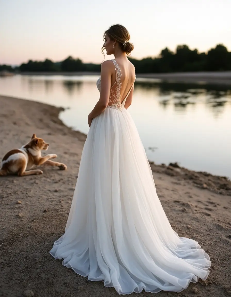 Robe en chiffon vaporeuse