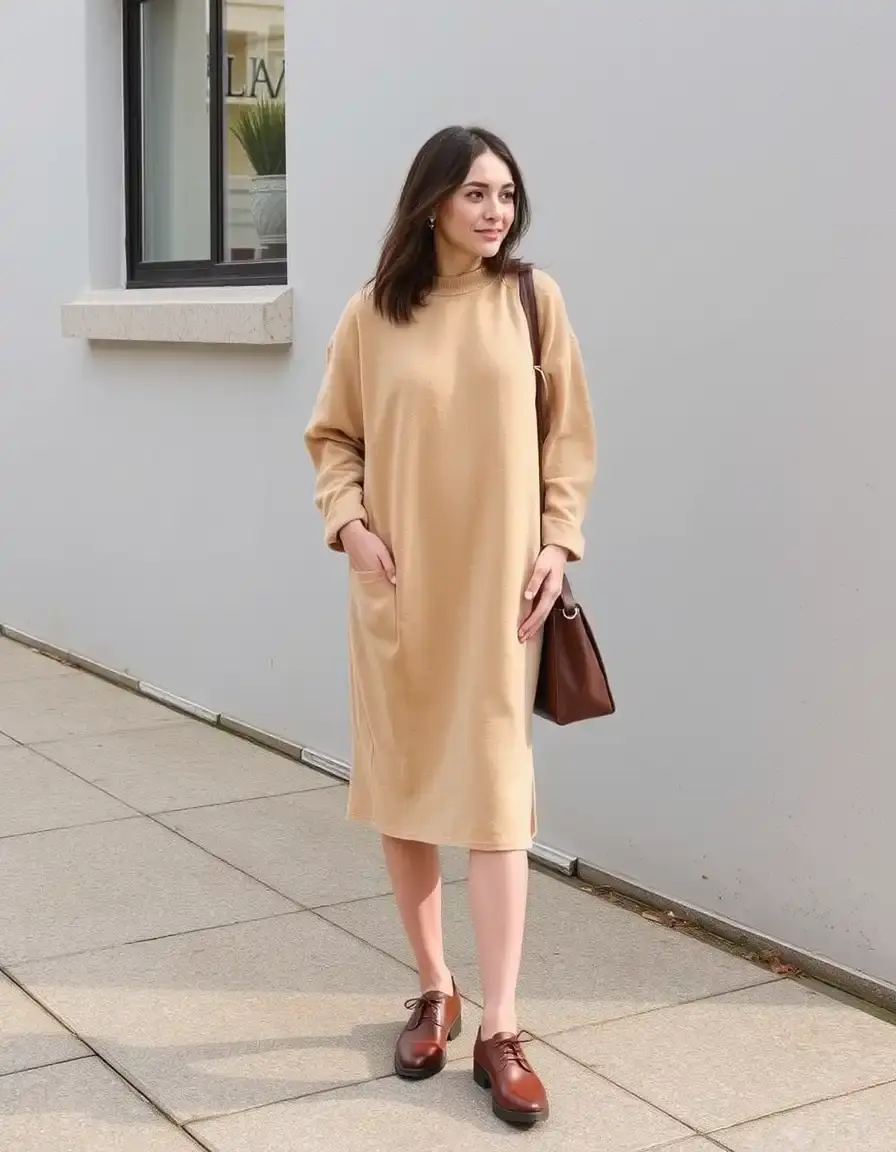 Robe décontractée en laine pour tous les jours
