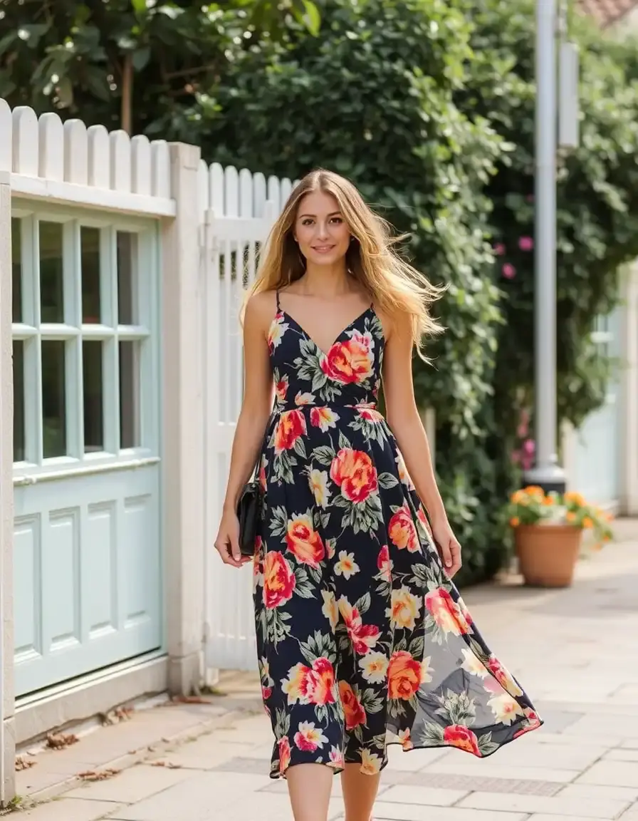 Robe d'été imprimé floral