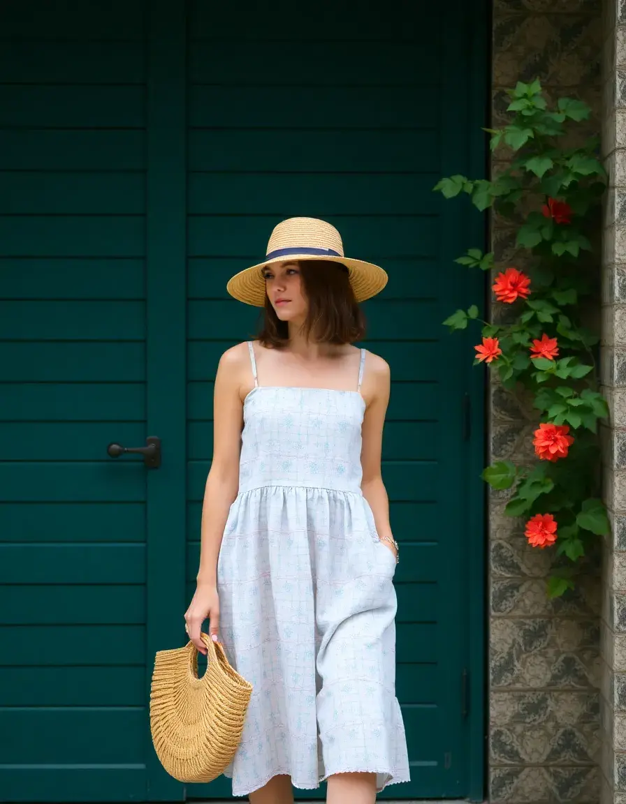 Robe décontractée en coton pour l'été