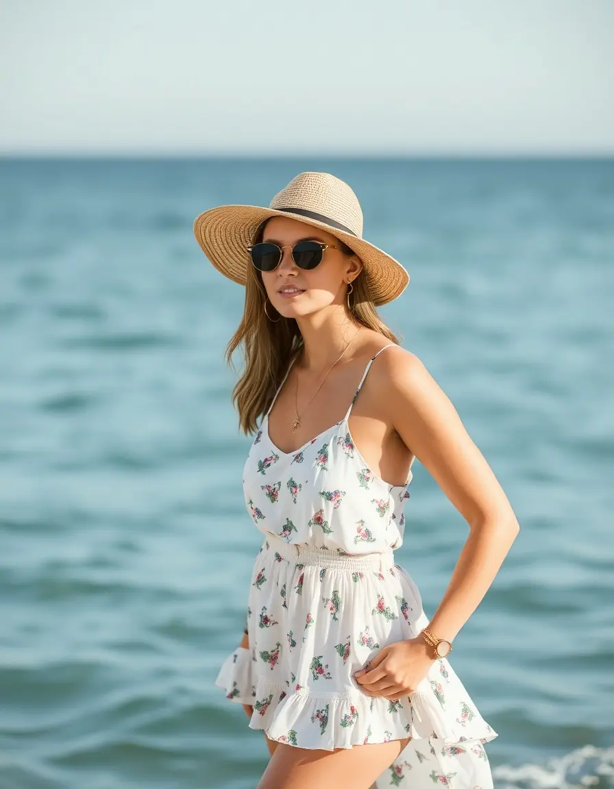 Robe de plage style été