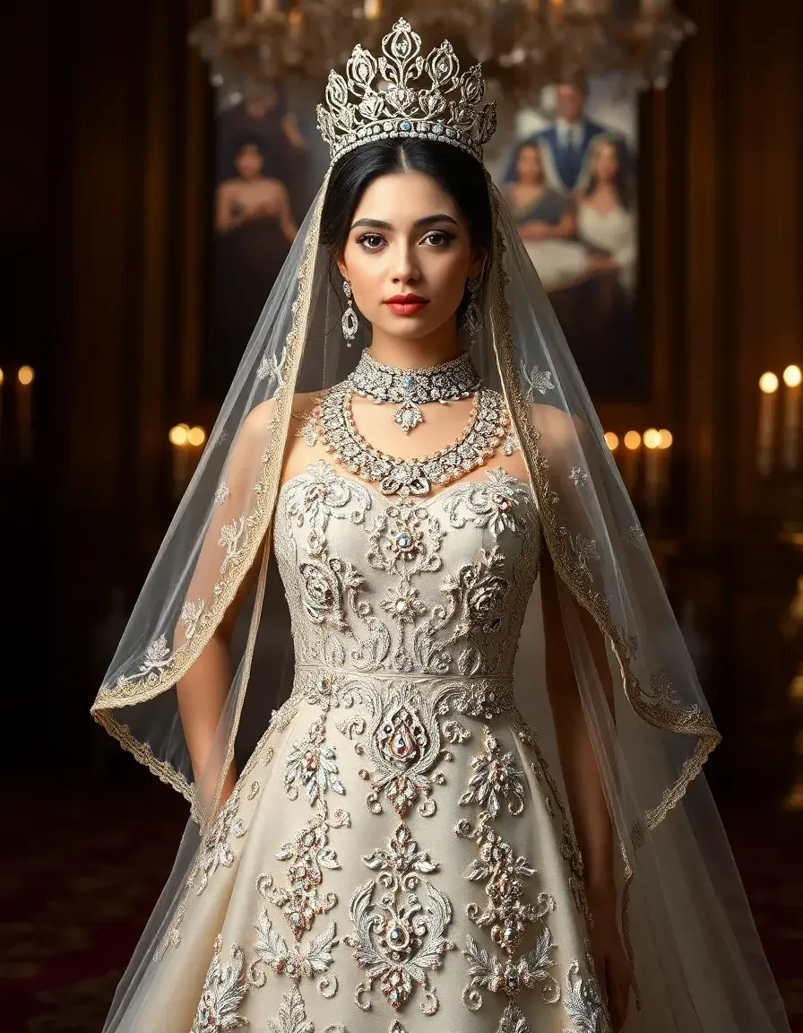 Robe de gala luxueuse avec détails bijoux