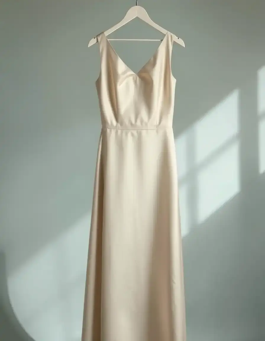 Robe de cérémonie simple en soie