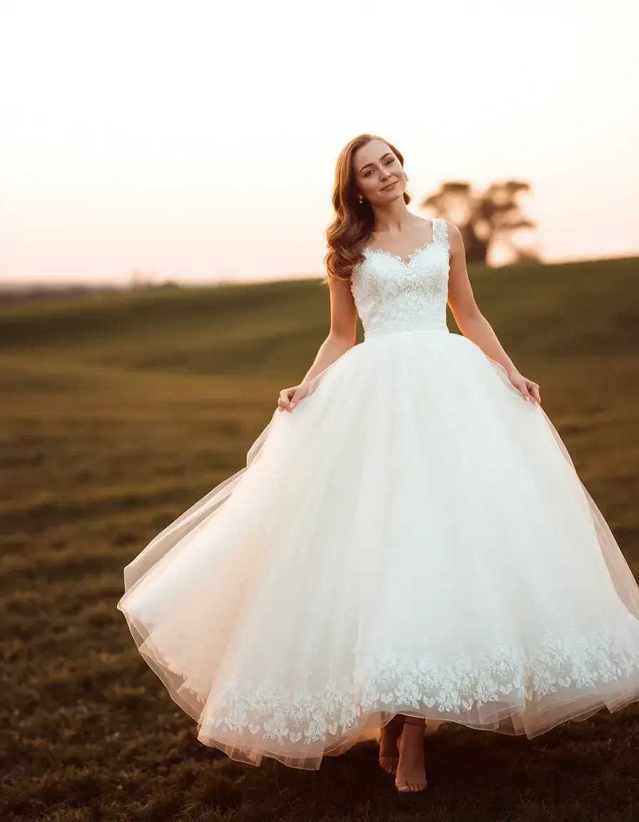 Robe de fiançailles style princesse vintage