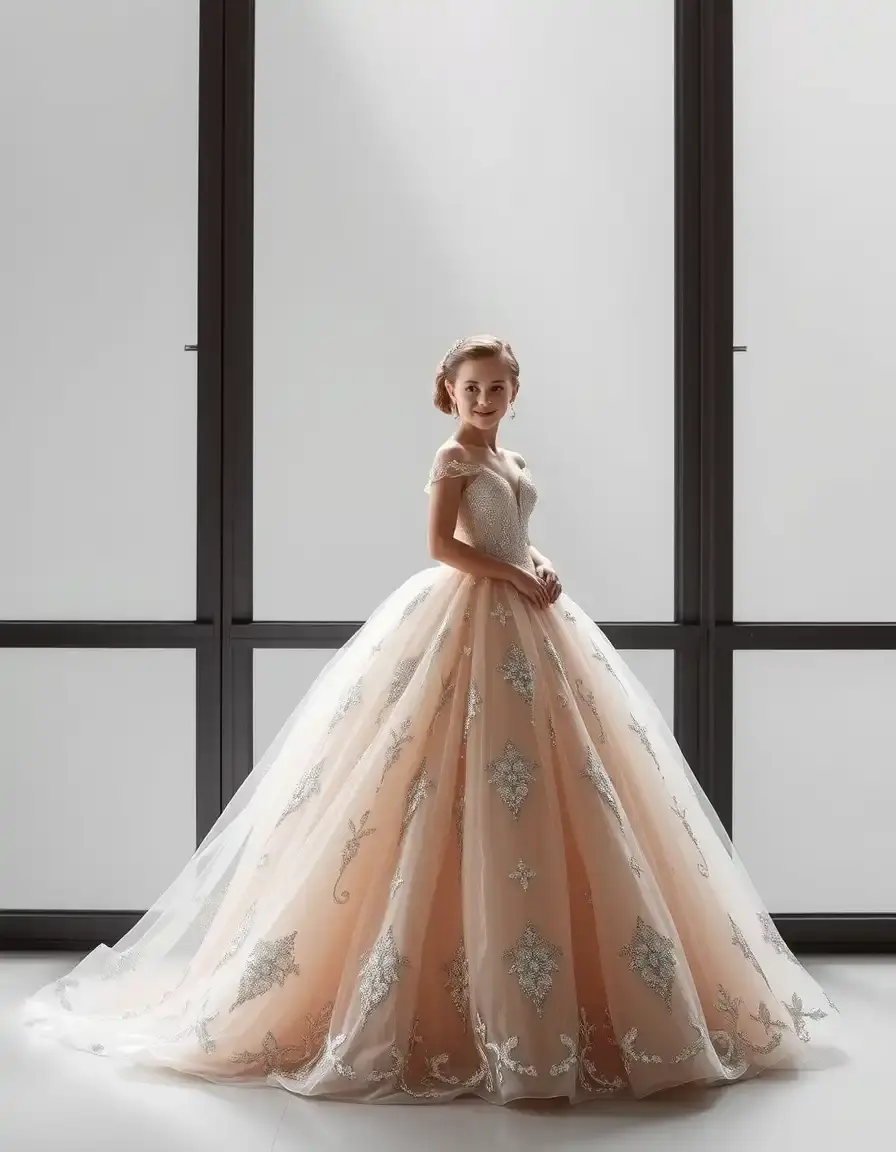 Robe princesse moderne et contemporaine