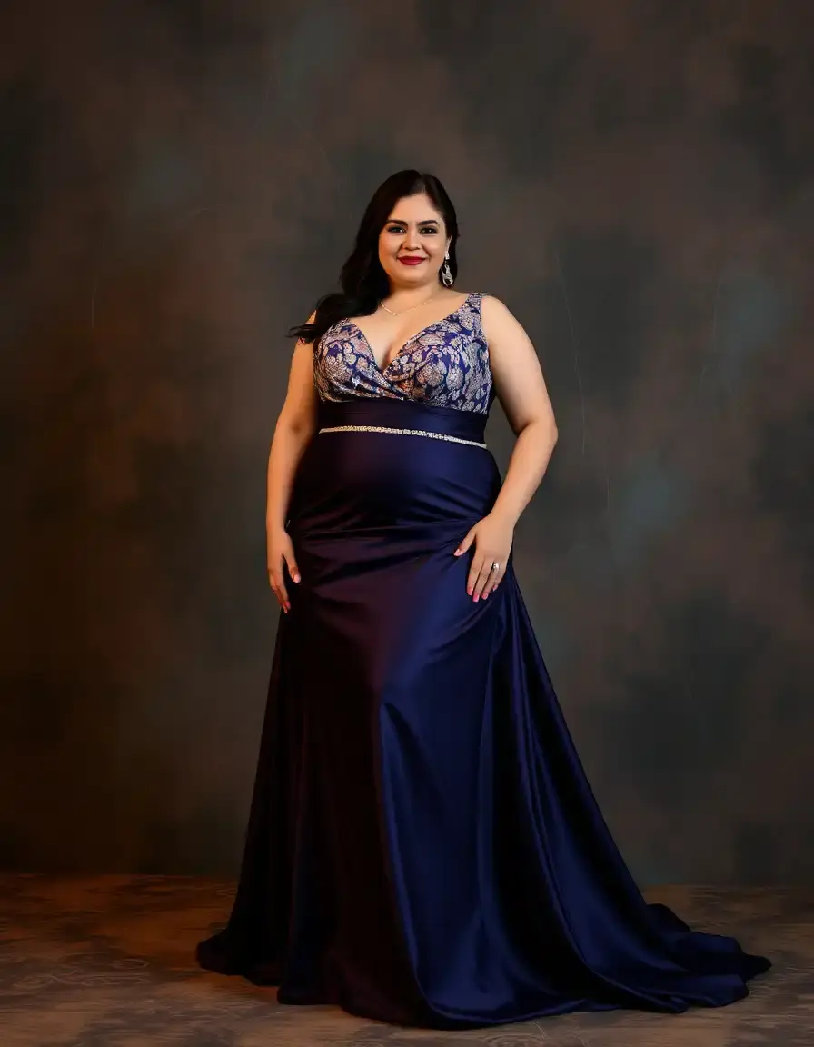Robe de soirée élégante grande taille