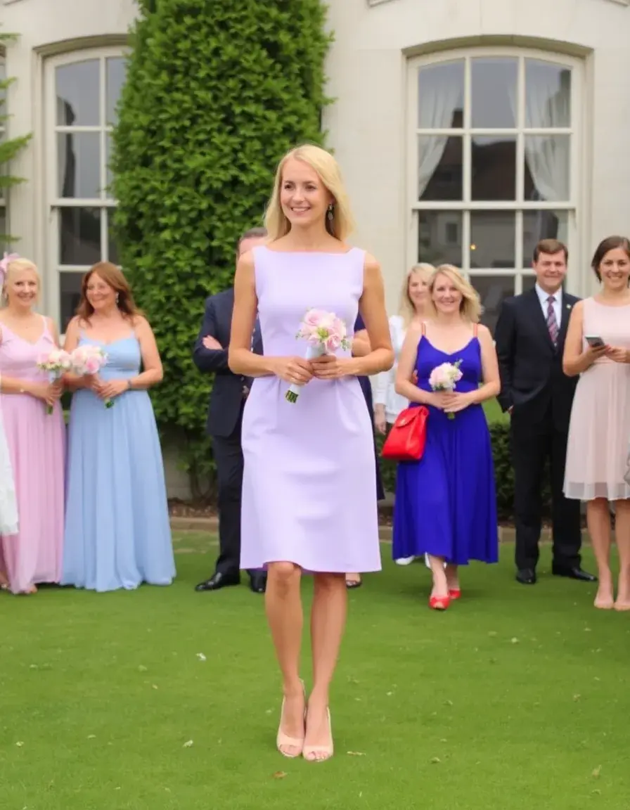 Robe invitée mariage pastel fluide