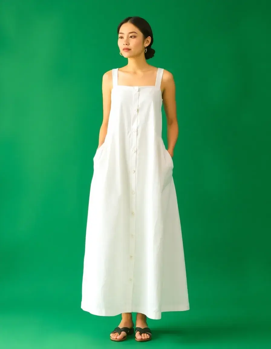 Robe lin midi chic et versatile