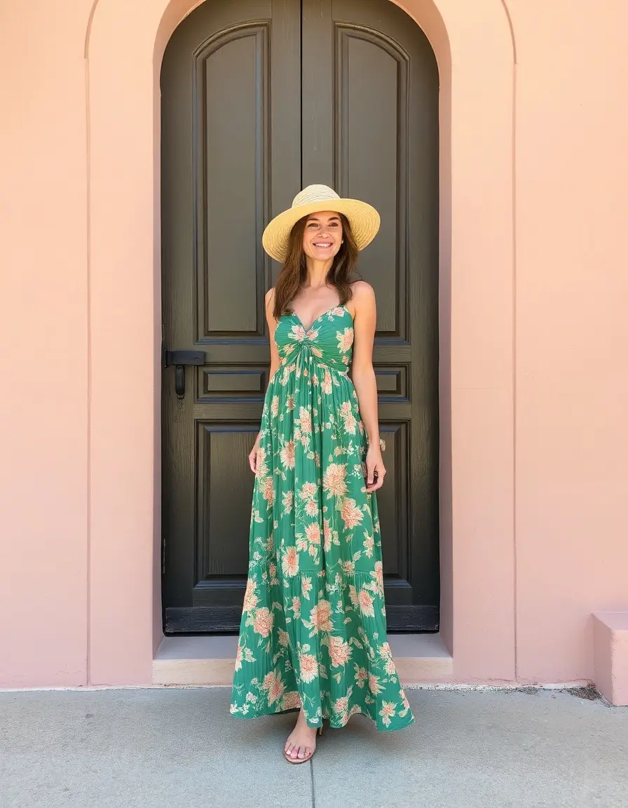 Robe longue fluide d'été légère