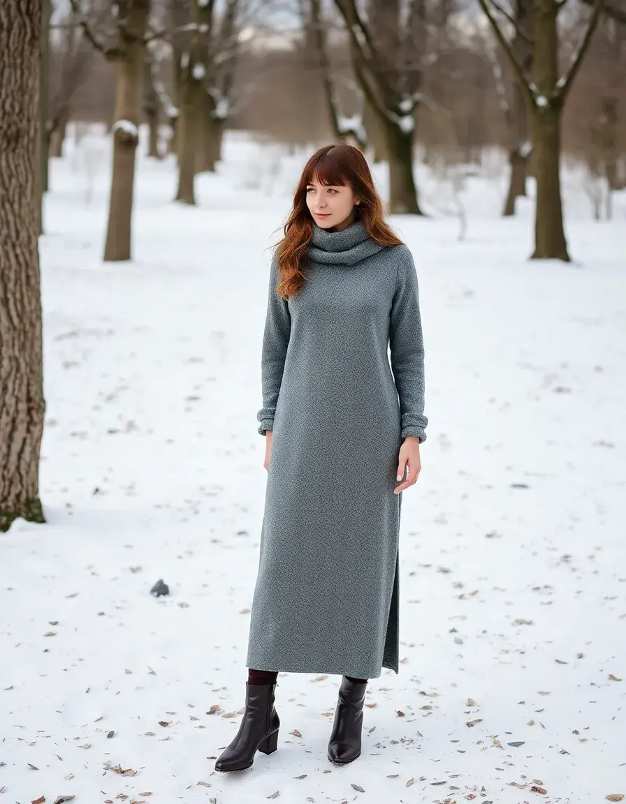 Wool Winter Maxi Dress