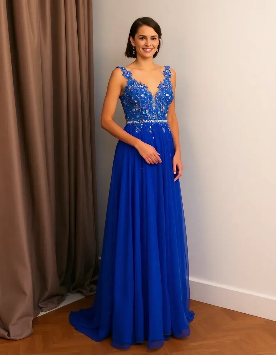 Robe longue mariage soirée maxi élégante