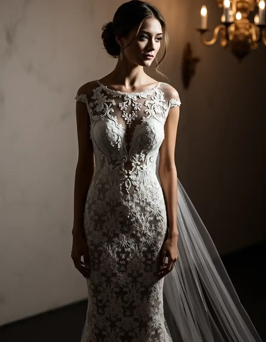 Lace Soiree Bride Dress