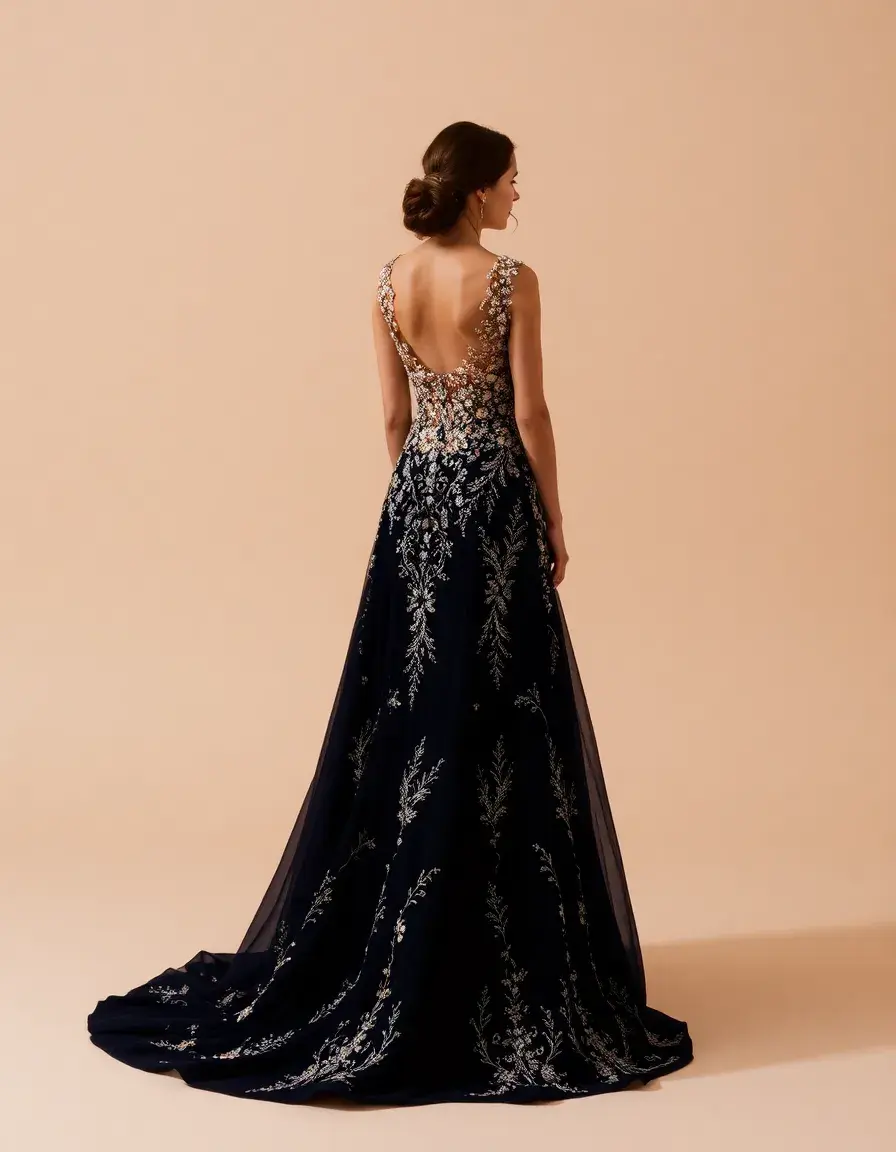 Beaded Soiree Dress