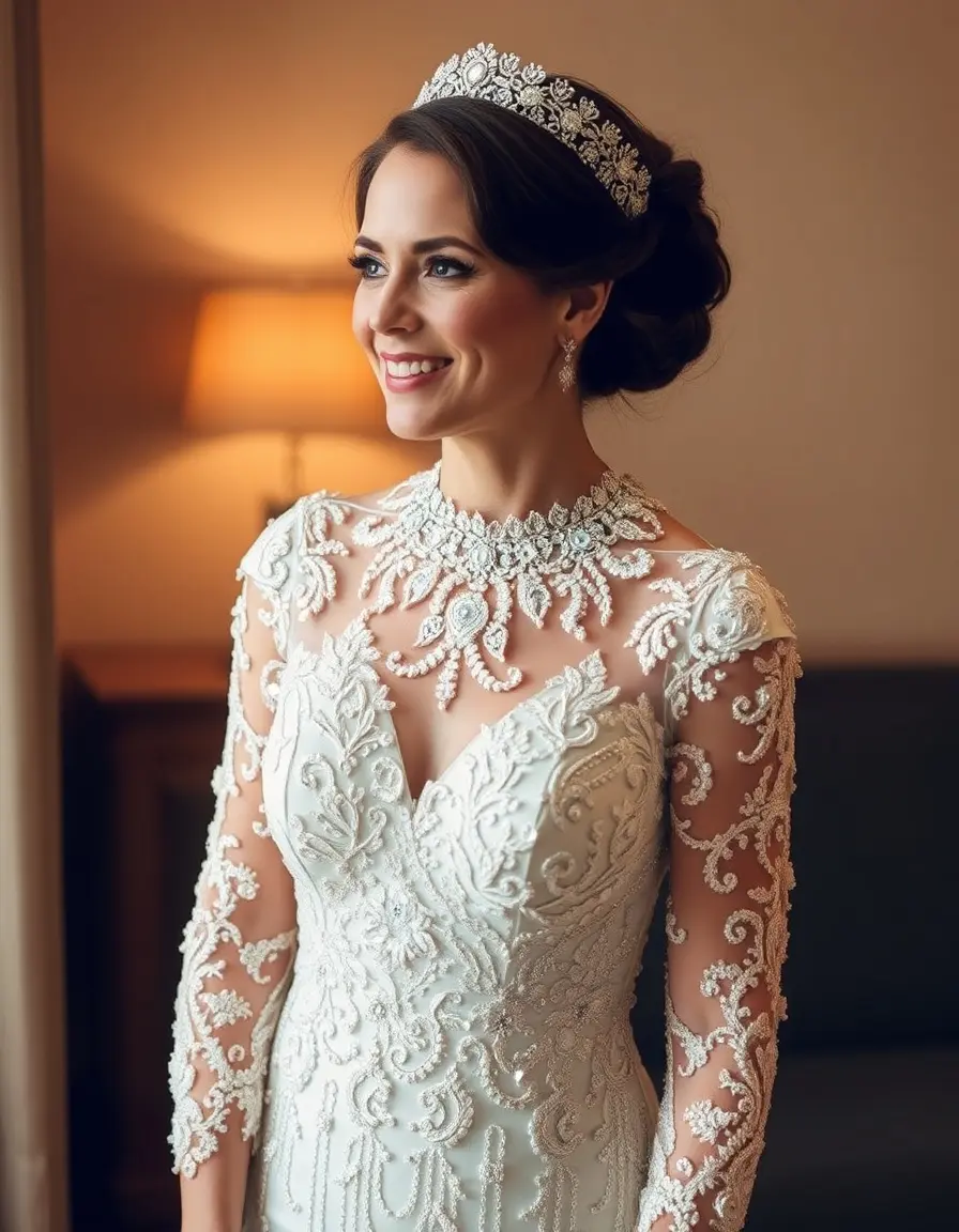 Beaded Mere Gown