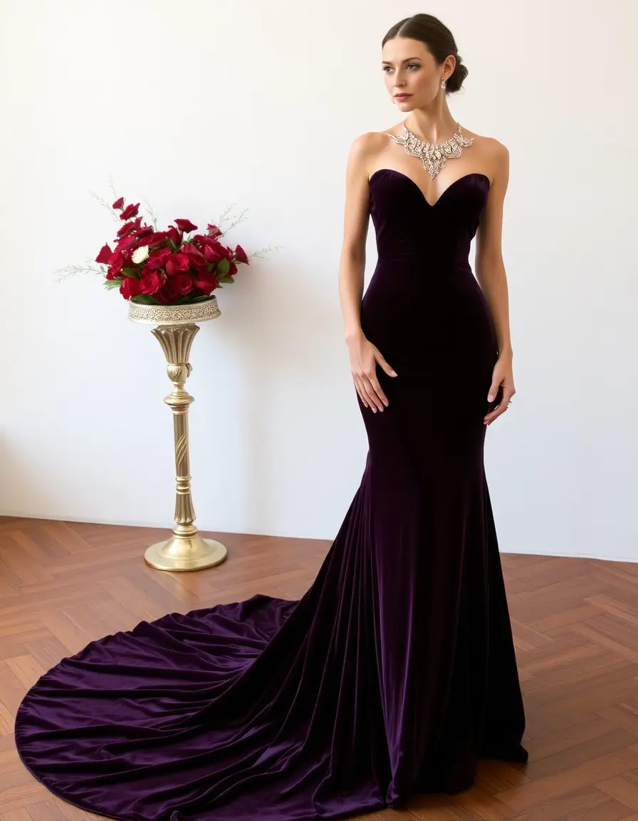 Velvet Mother Dress