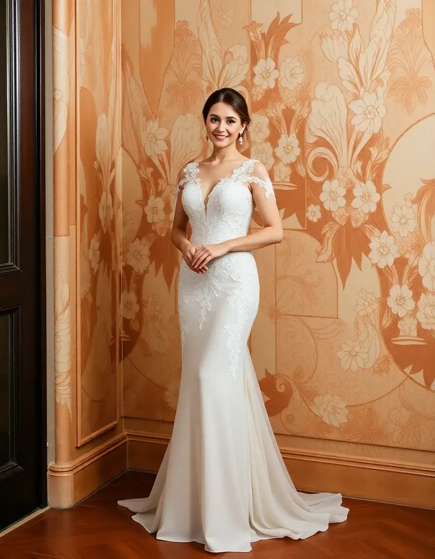Longue robe élégante pour maman de mariée