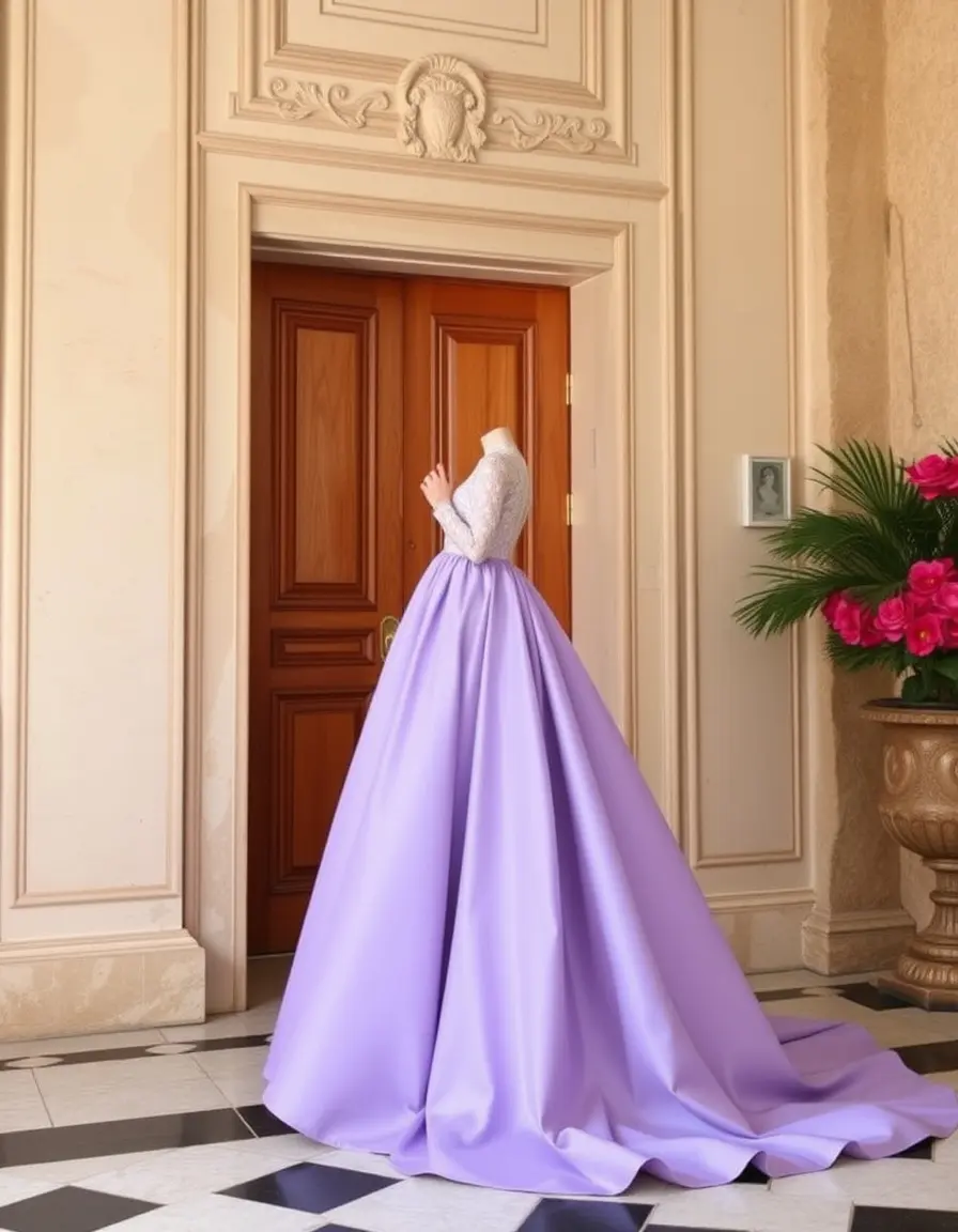Robe de soirée mi longue élégante