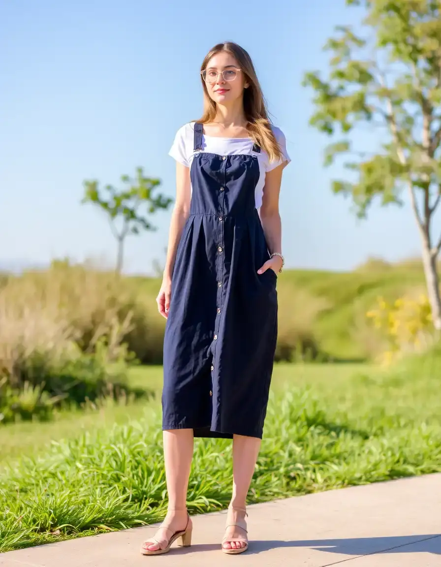 Robe midi femme style décontracté