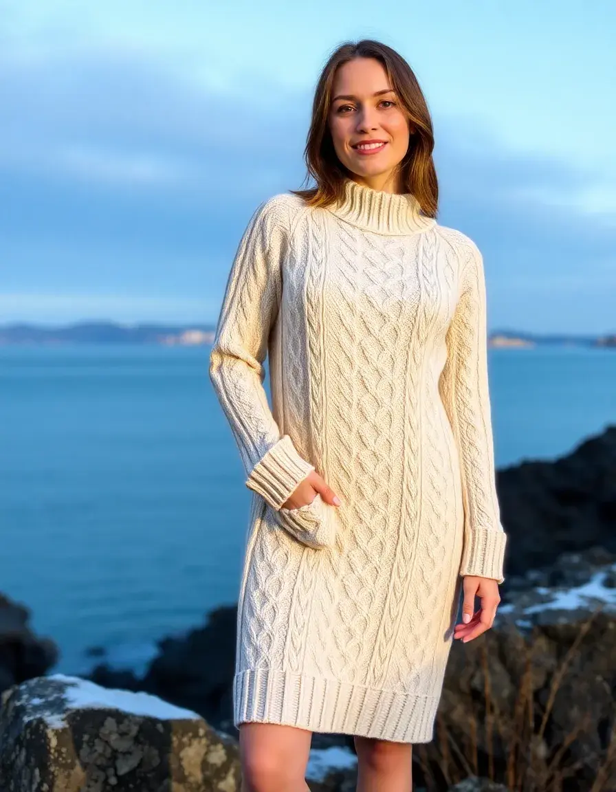 Robe Noël femme en maille