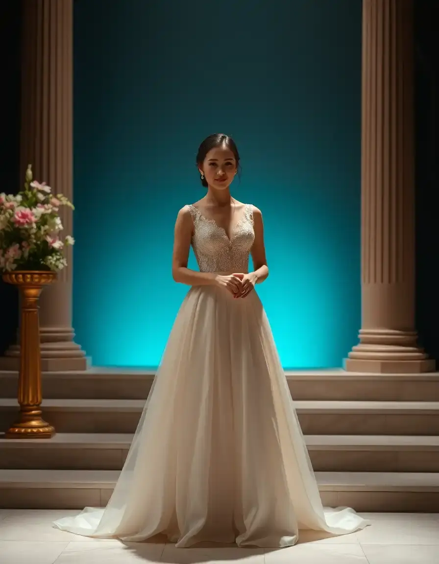 Elegant Ceremony Dress - Robe pour cérémonie chic et fluide