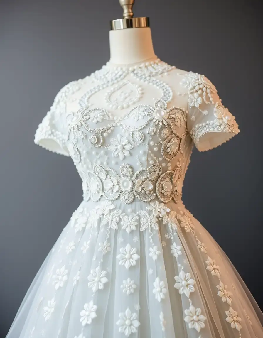 Beaded Ceremony Dress - Robe de cérémonie avec perles