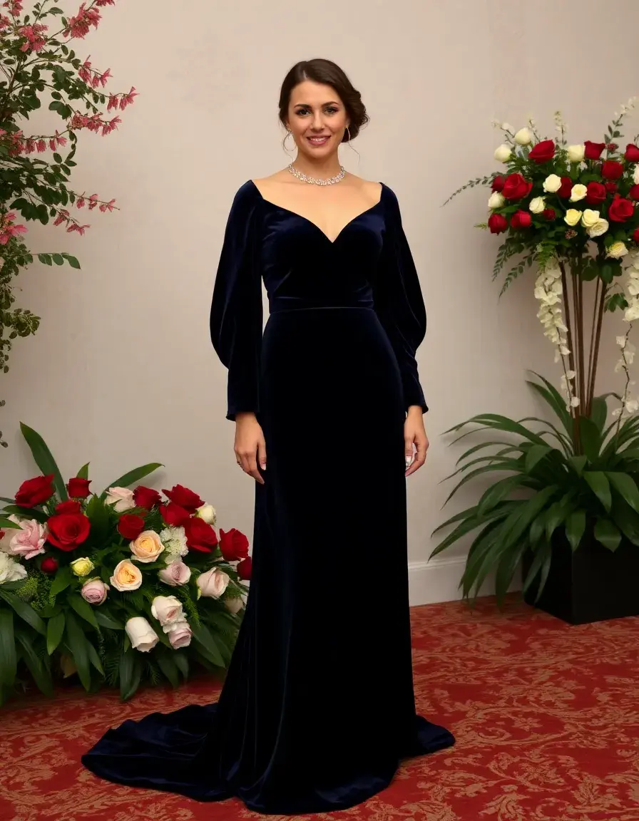 Velvet Pour Ceremonie - Robe de soirée en velours