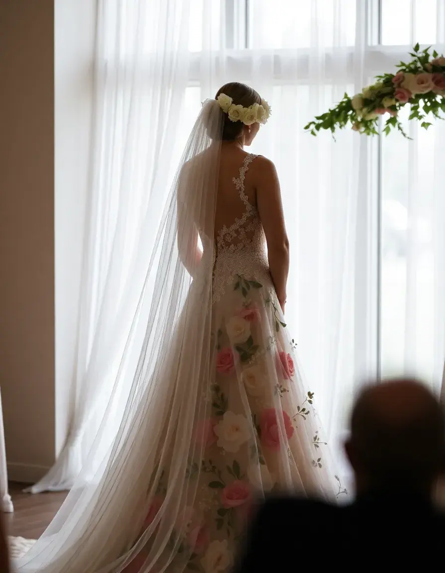 Floral Ceremonie Dress - Robe fleurie pour événement