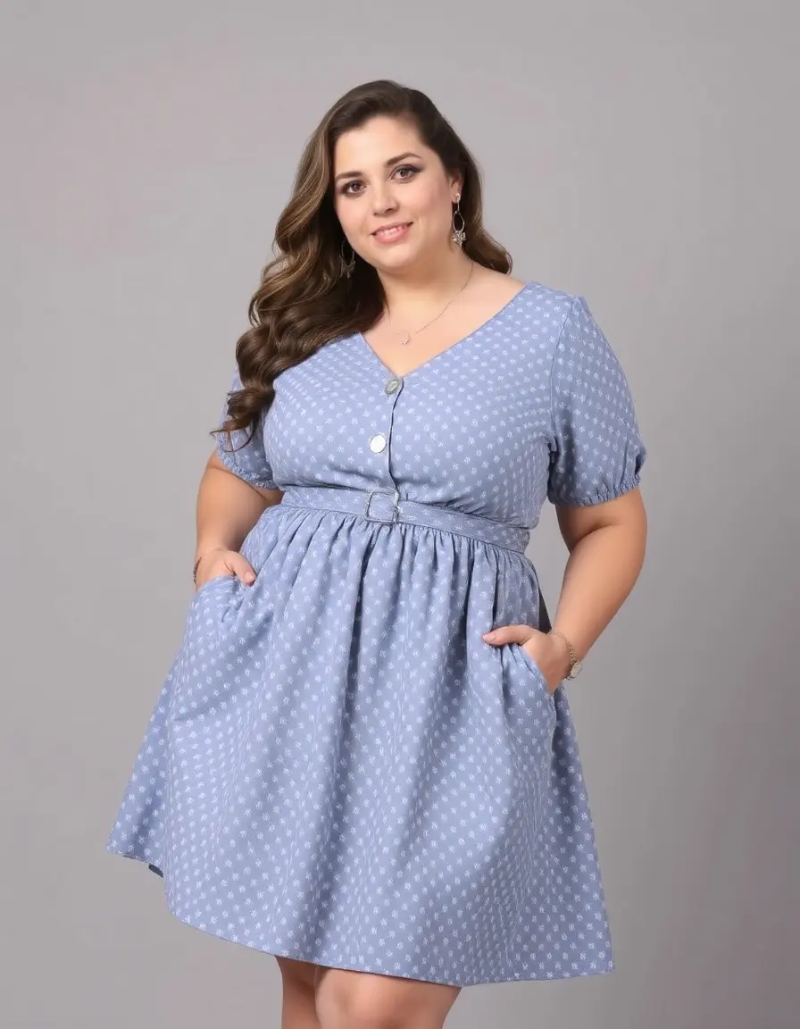 Robe grande taille élégante pour femme ronde