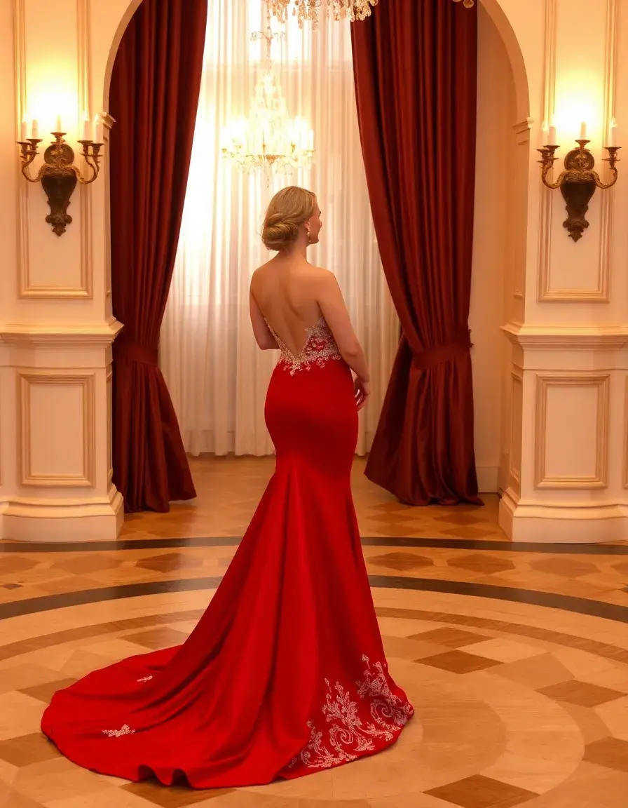 Robe de soirée élégante grande taille
