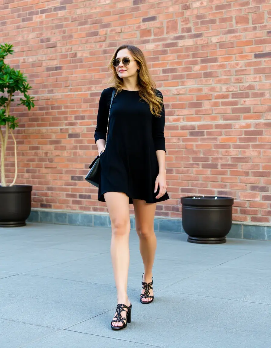 Robe décontractée pour femme ronde