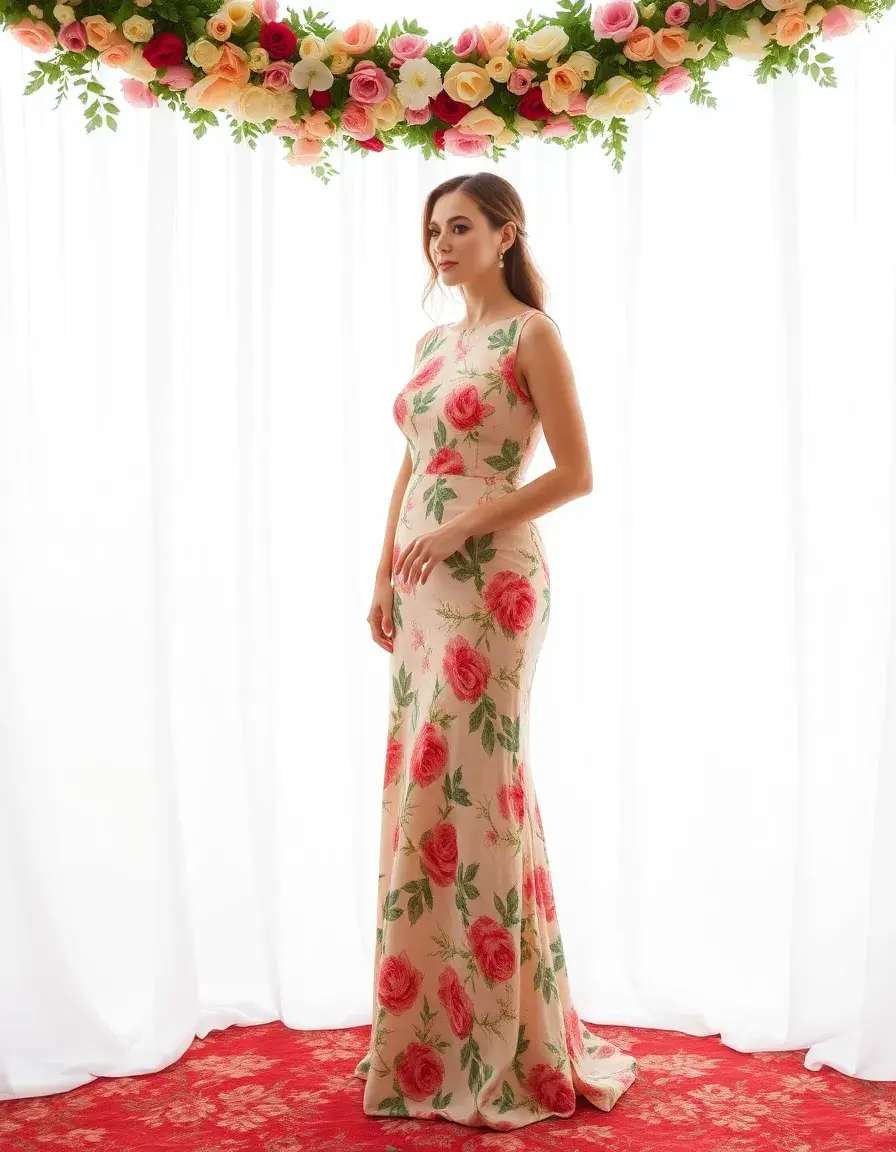 Robe à fleurs pour invitée de mariage