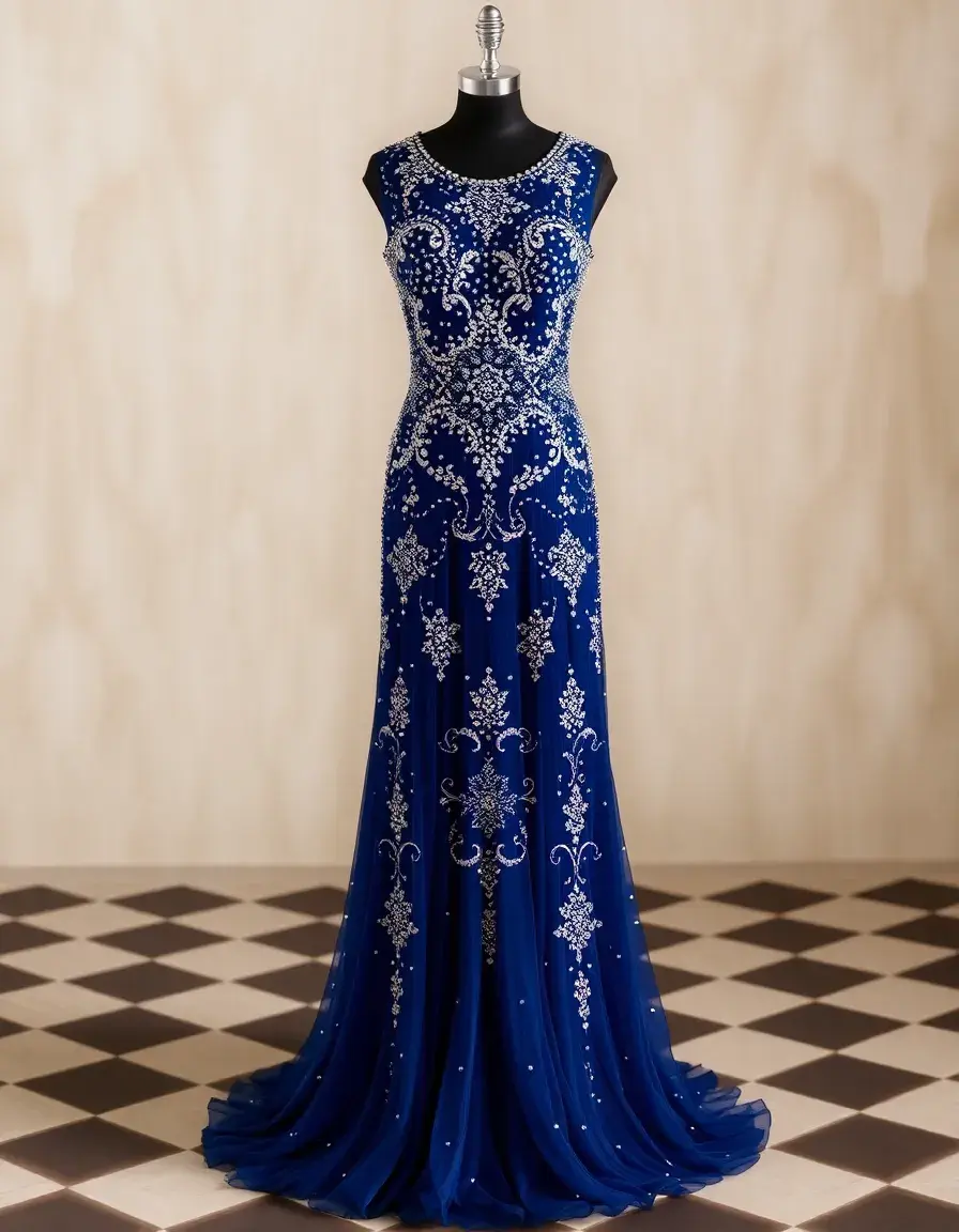 Robe perlée élégante