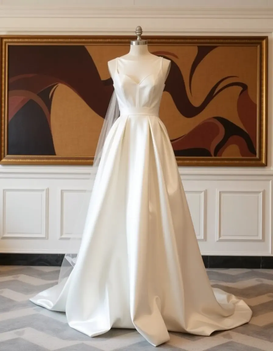 Satin Invitée Dress