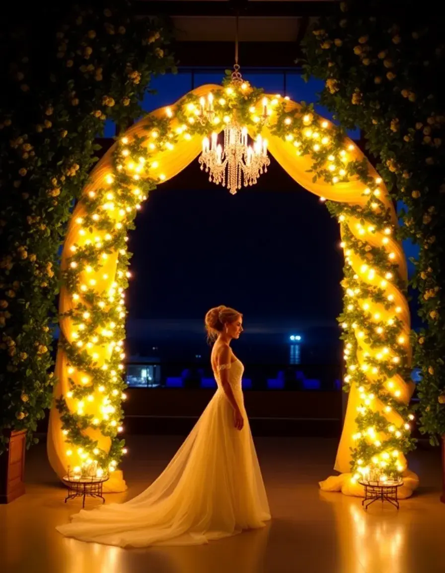 Robe cocktail mariage jaune ensoleillé