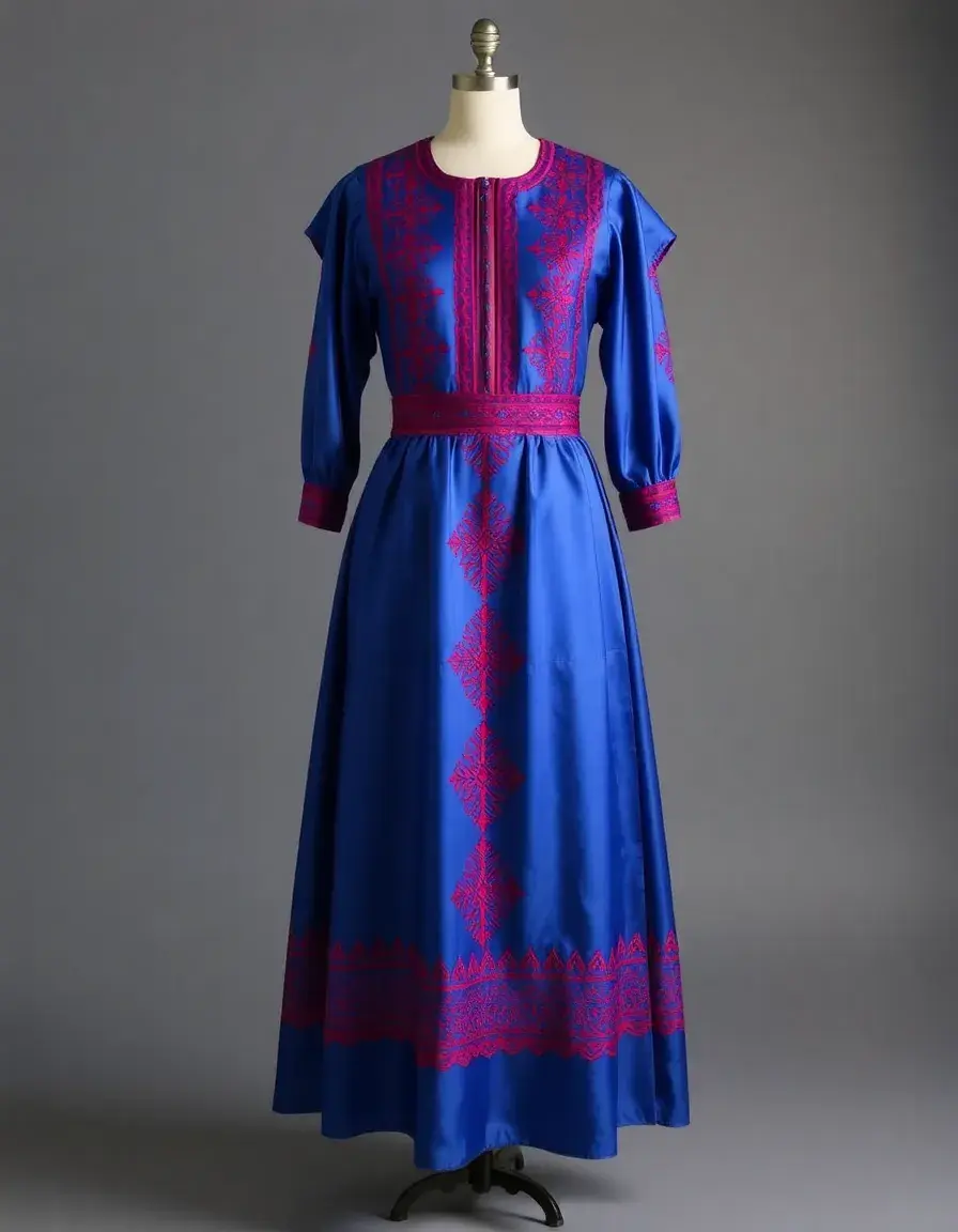 Satin Kabyle Dress