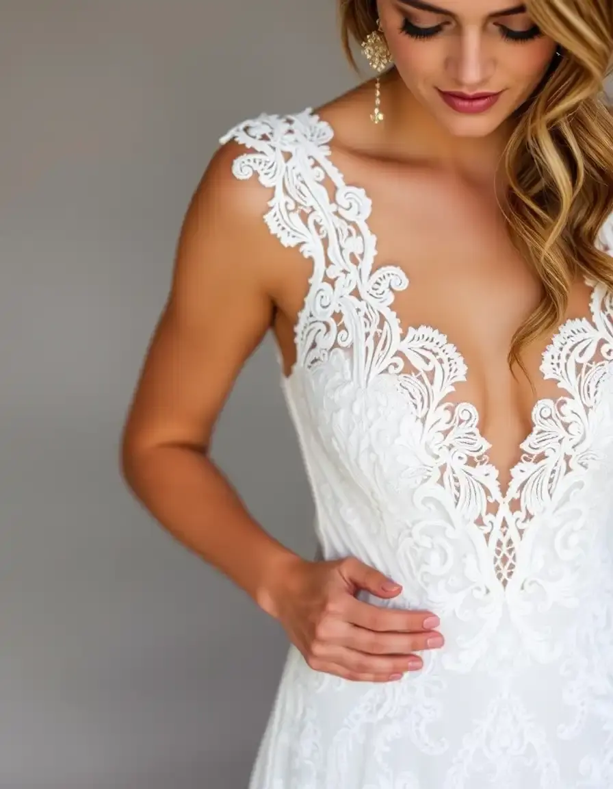 Robe mariage bohème dentelle chic