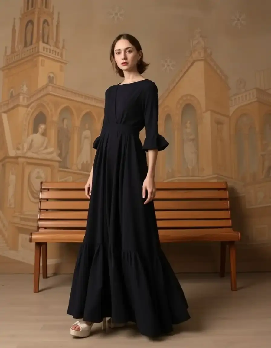 Trapeze Midi Dress