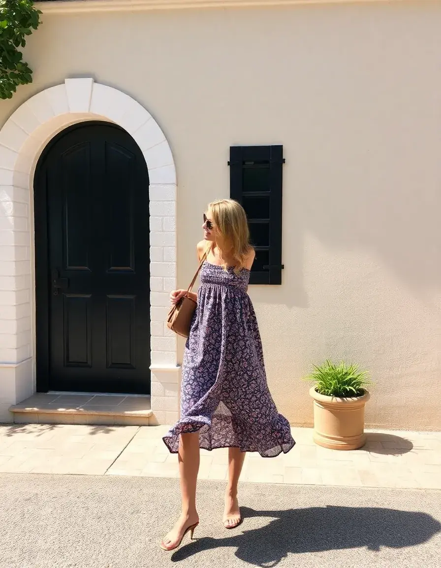 Robe d'été aérienne et fluide