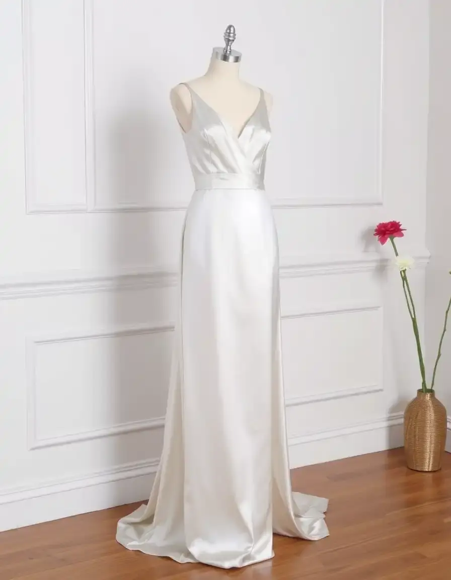 Robe de soirée en satin élégante